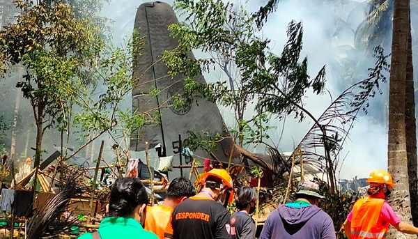 Philippine military plane crash death toll rises to 50