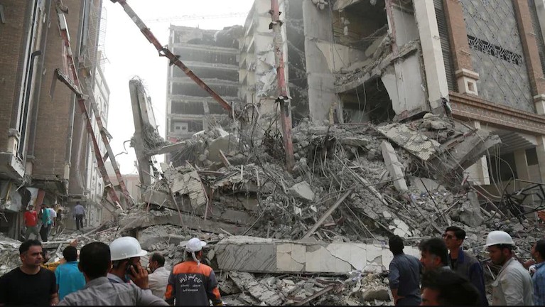 5 killed, 80 trapped after building collapses in Iran