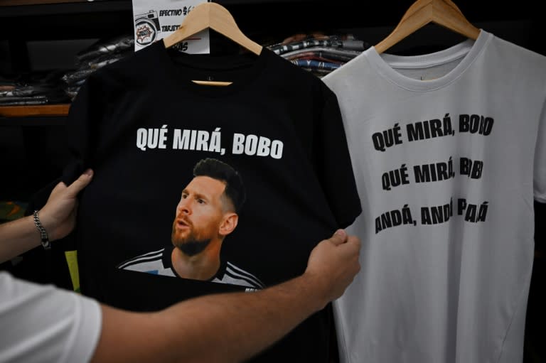 Messi 'fool' taunt spawns mugs, T-shirts in Argentina