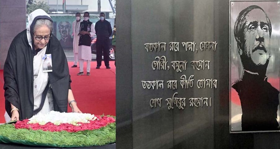 PM pays glowing tributes to Bangabandhu, martyred intellectuals