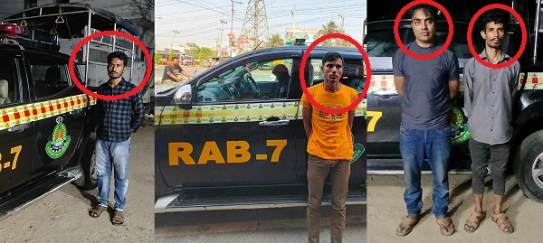 RAB arrests 4 in three separate operations in Chittagong and Feni
