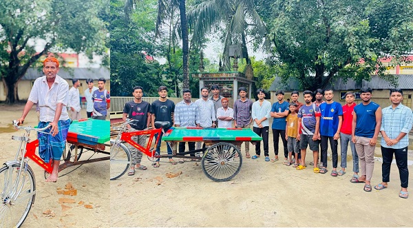 Dilarpur somaj kolyan porisod of Narsingdi Sadar donates van to needy