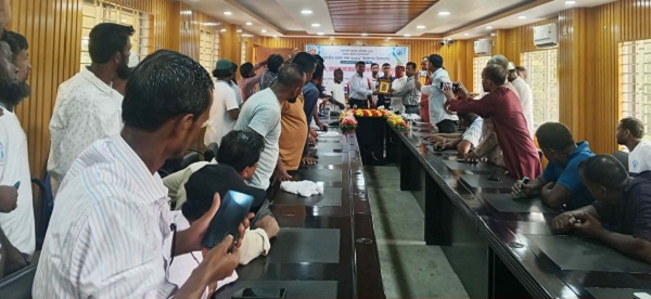 Colorful rally and fish fry release on the occasion of National Fisheries Week in Rangabali