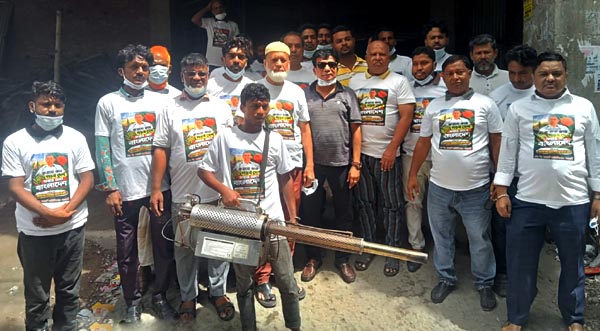 Program to spray insecticide in Tongi:organized by Jubo Dal to raise awareness